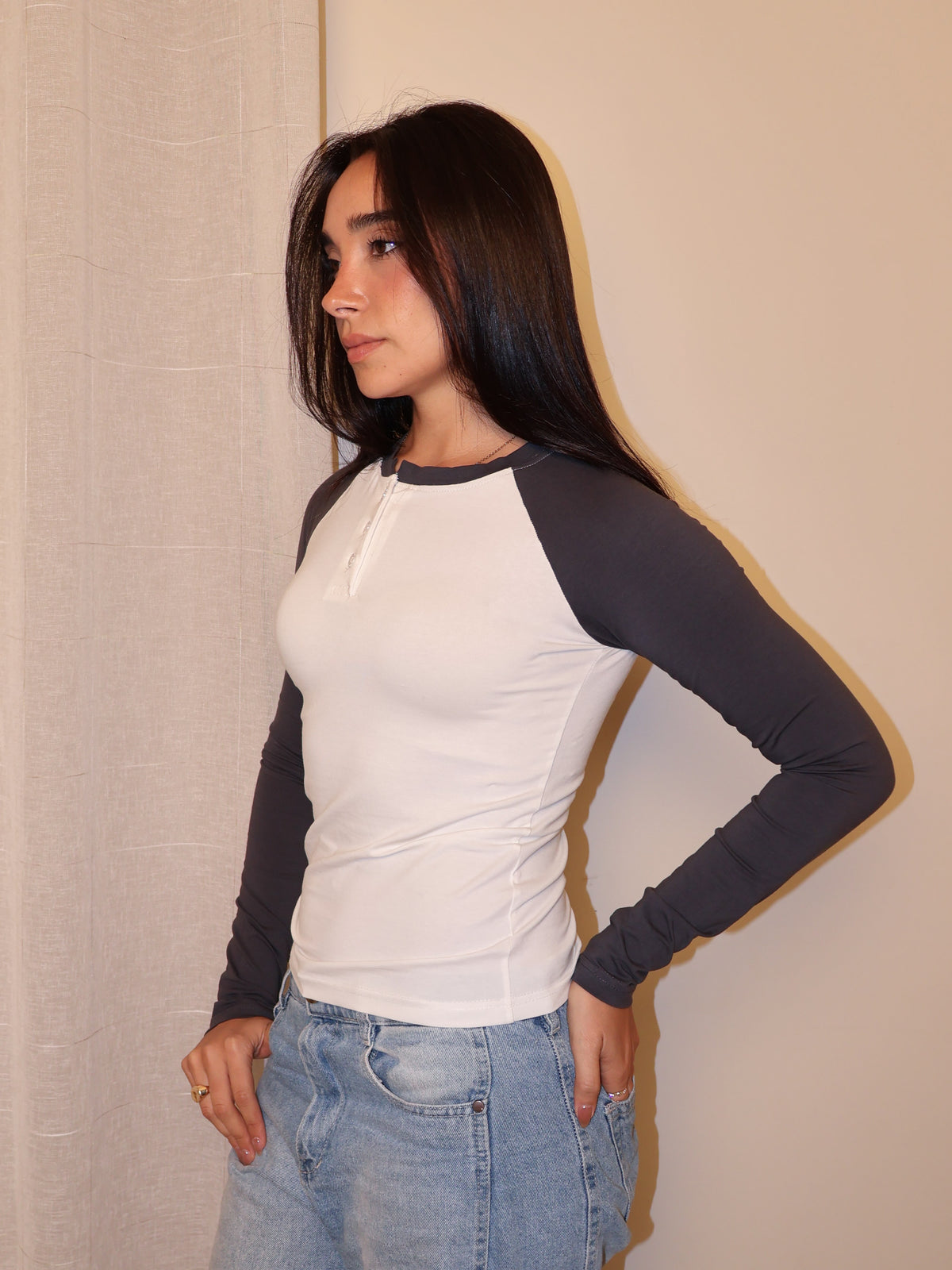 Baseball Henley Tee