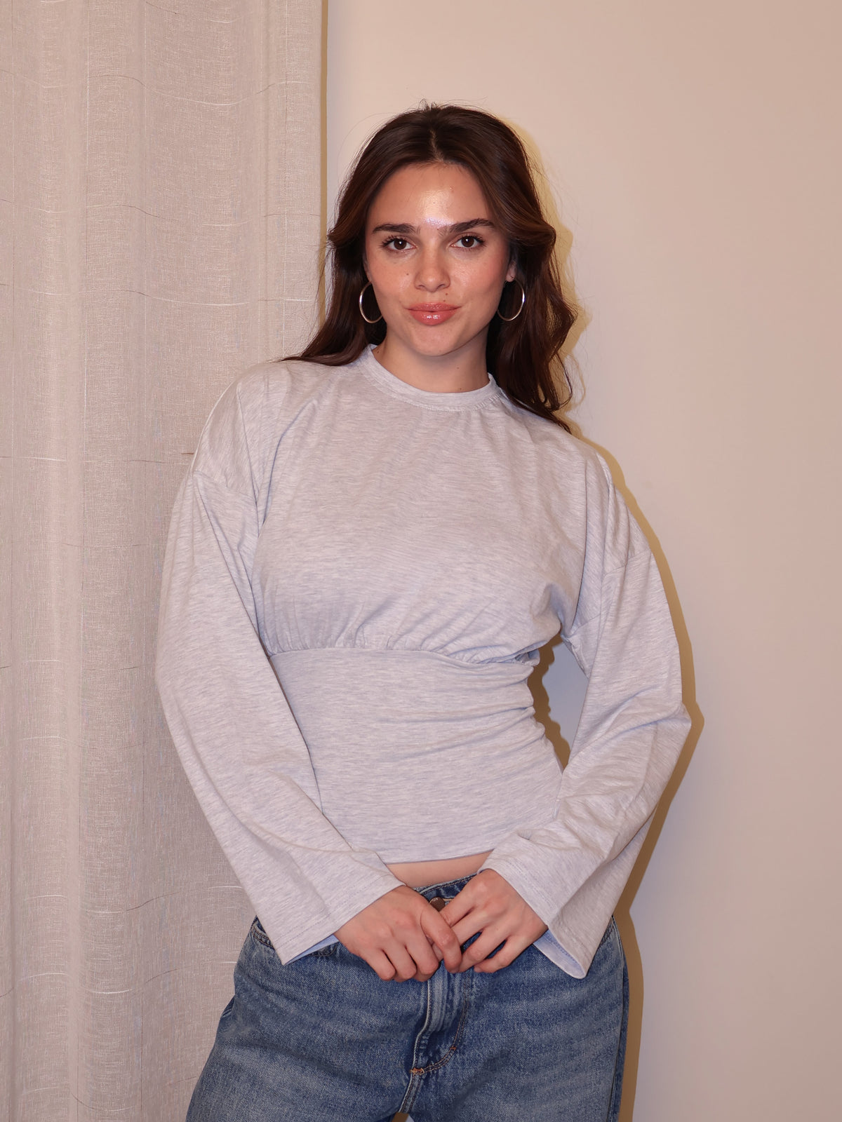 Crewneck Empire Seam Top