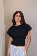 Boatneck Shaping Waist Top