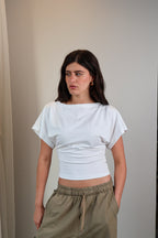 Boatneck Shaping Waist Top
