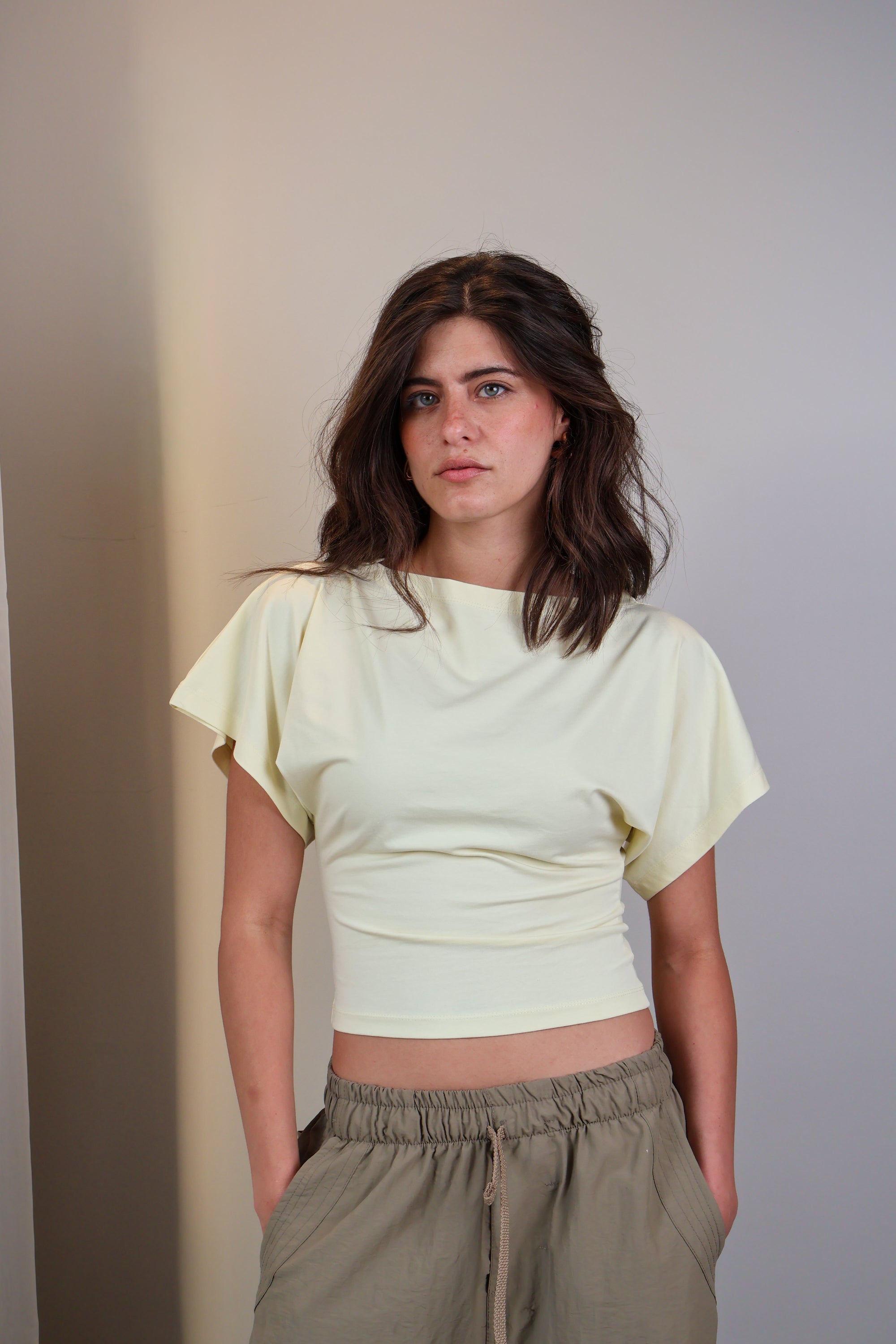 Boatneck Shaping Waist Top