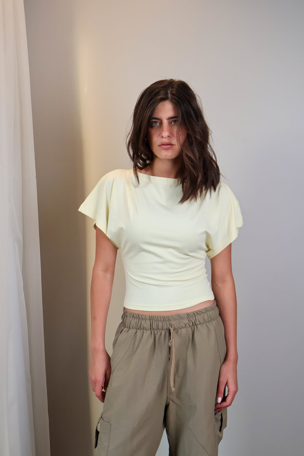 Boatneck Shaping Waist Top