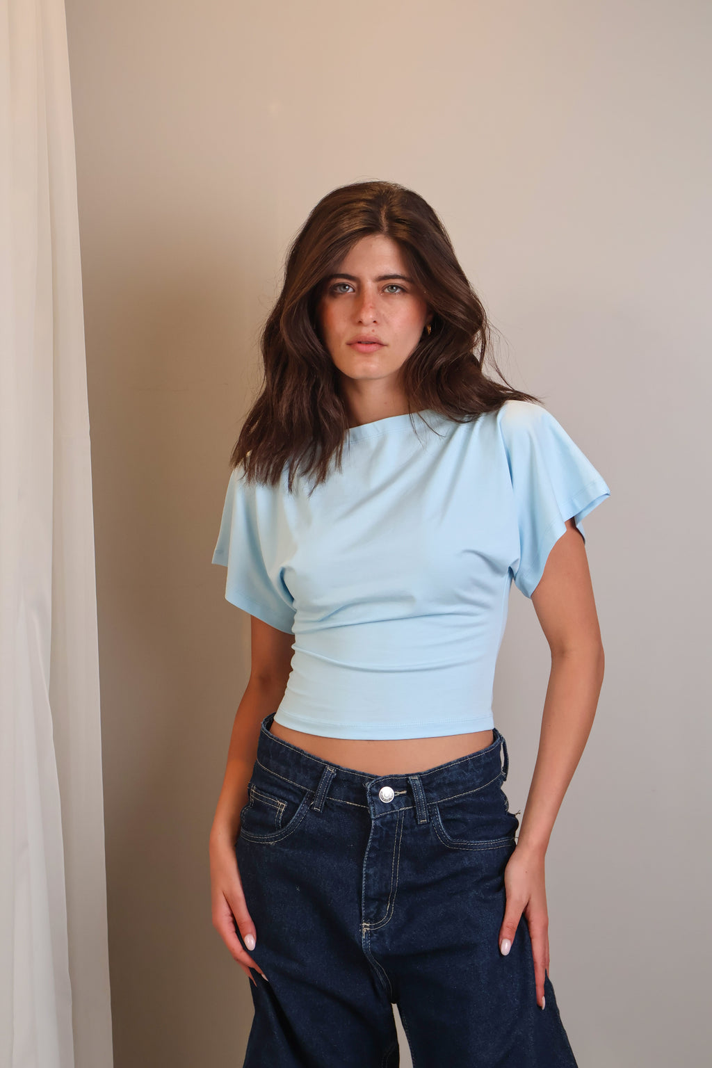 Boatneck Shaping Waist Top