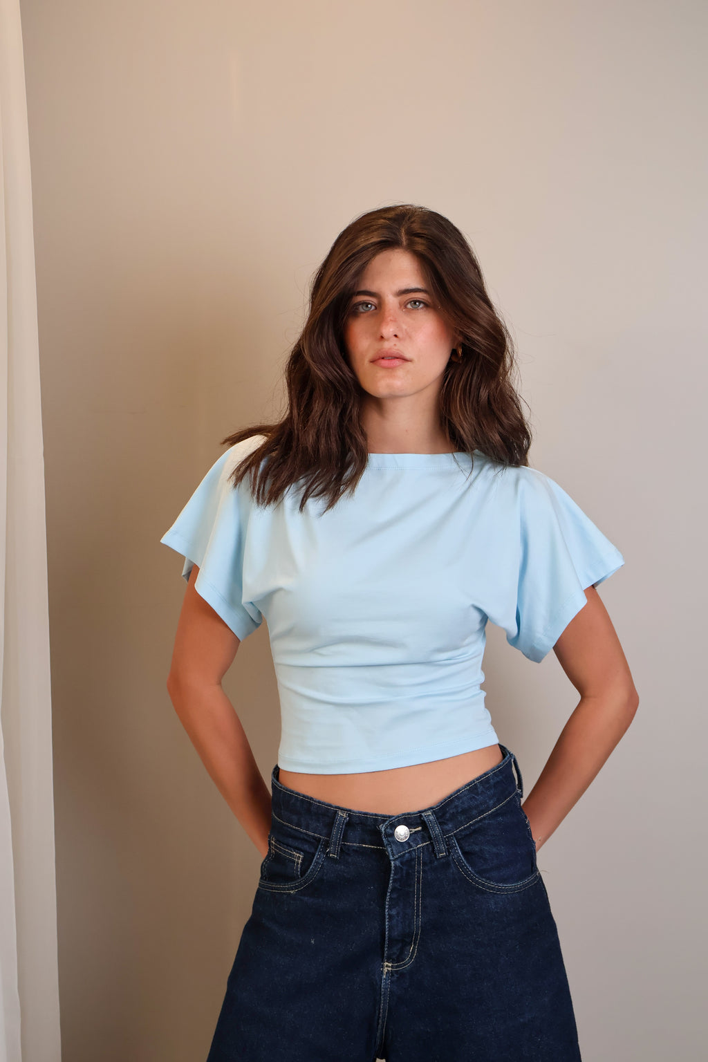 Boatneck Shaping Waist Top