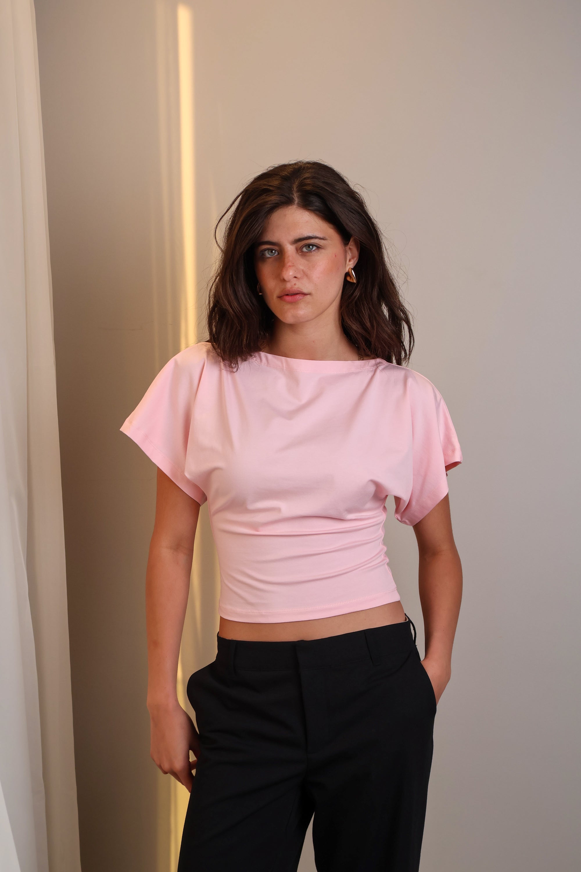 Boatneck Shaping Waist Top