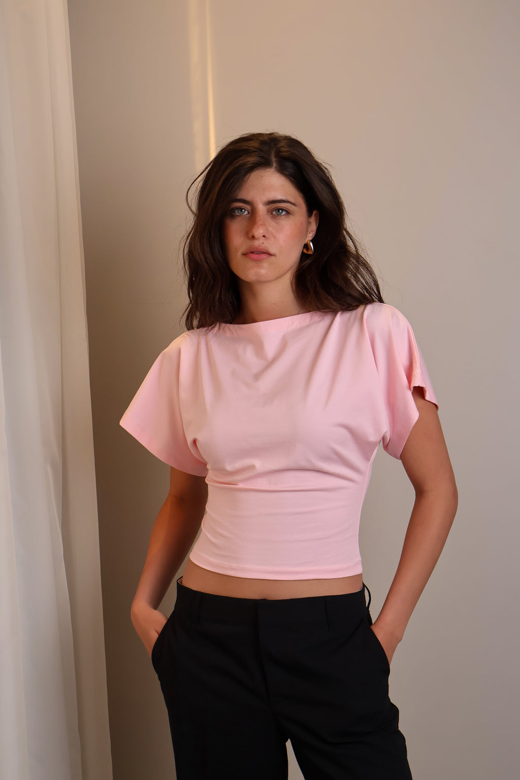 Boatneck Shaping Waist Top