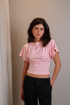 Boatneck Shaping Waist Top