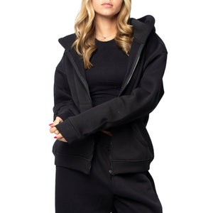 Blank Zip up in black