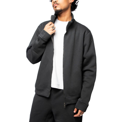 Blank Track zip up in charcoal