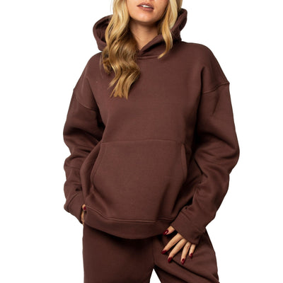 Blank Hoodie in coco brown