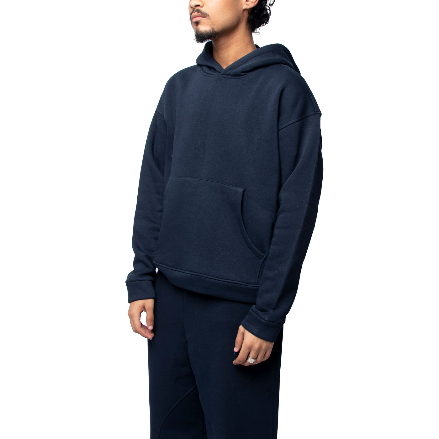 Blank Hoodie in navy blue