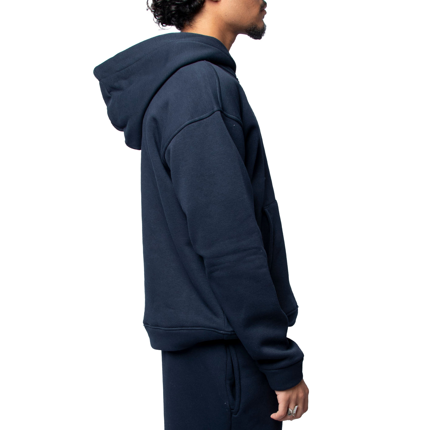 Blank Hoodie in navy blue