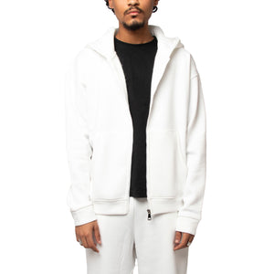 Blank Zip up in white