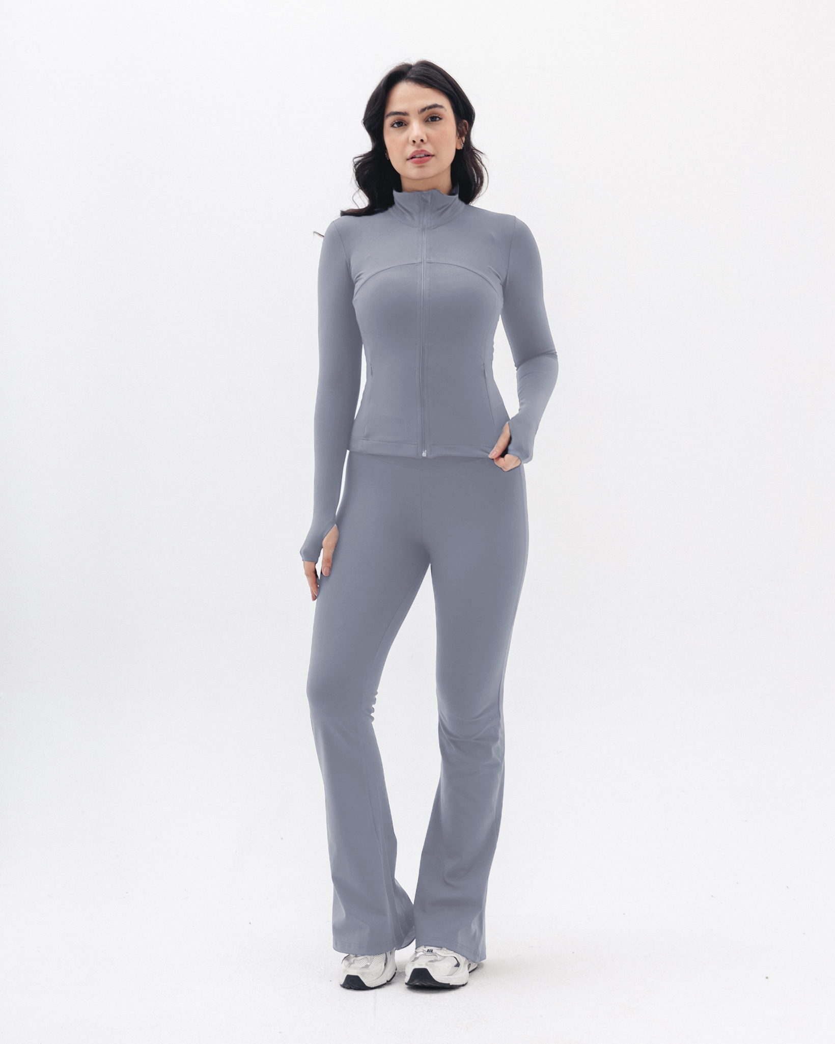 Shaping Athleisure jacket in Cool grey