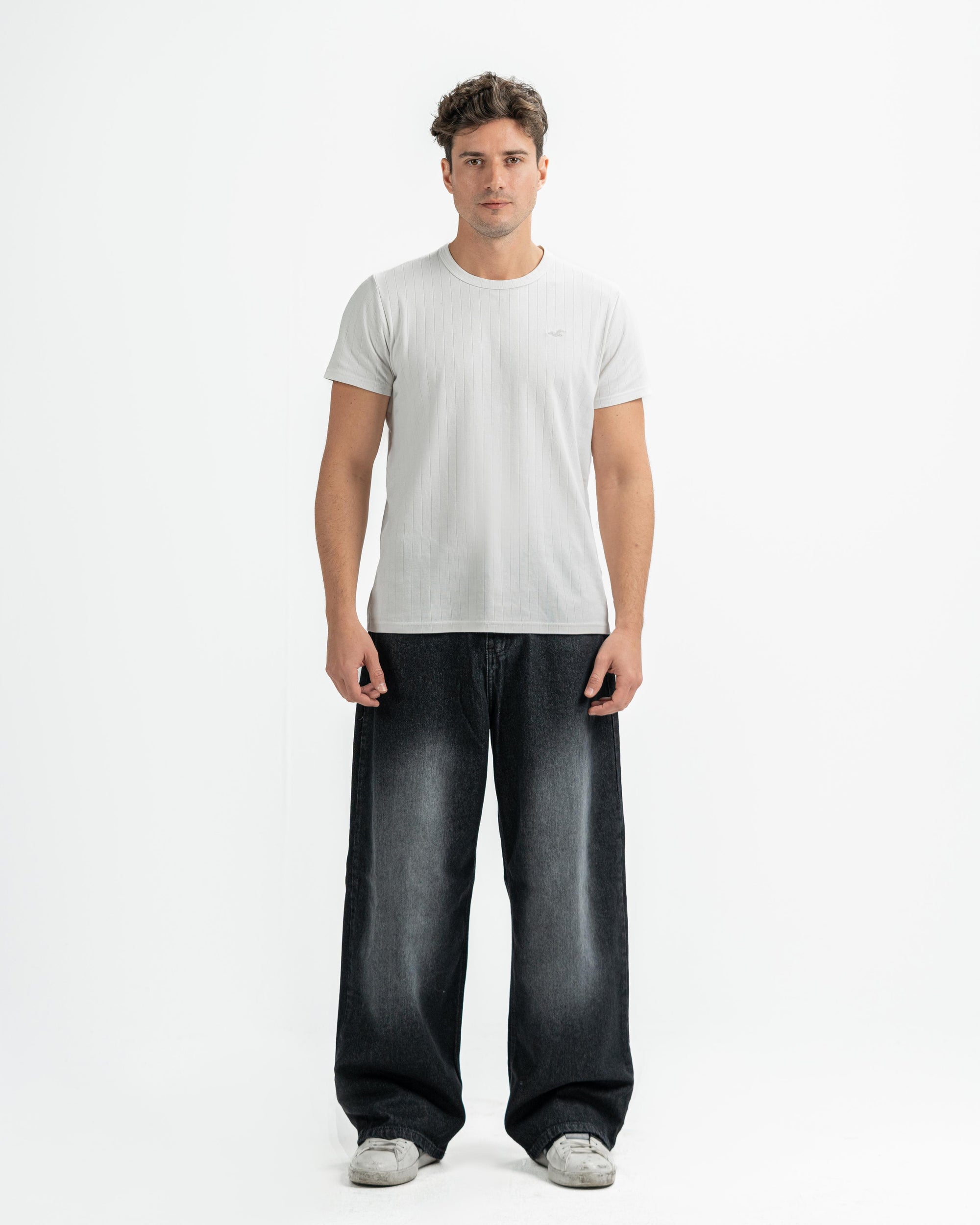 Baggy Denim In Washed Black