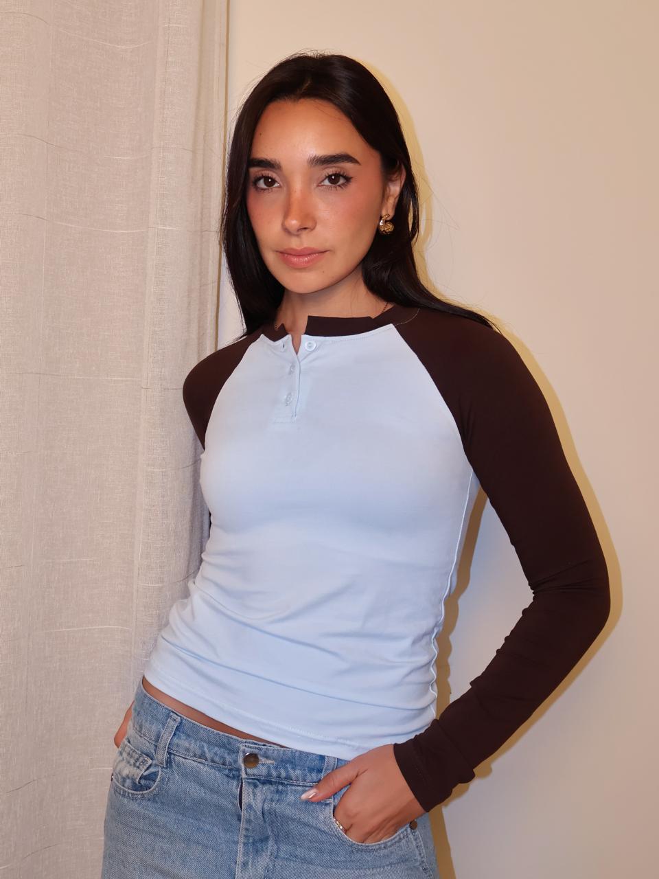 Baseball Henley Tee