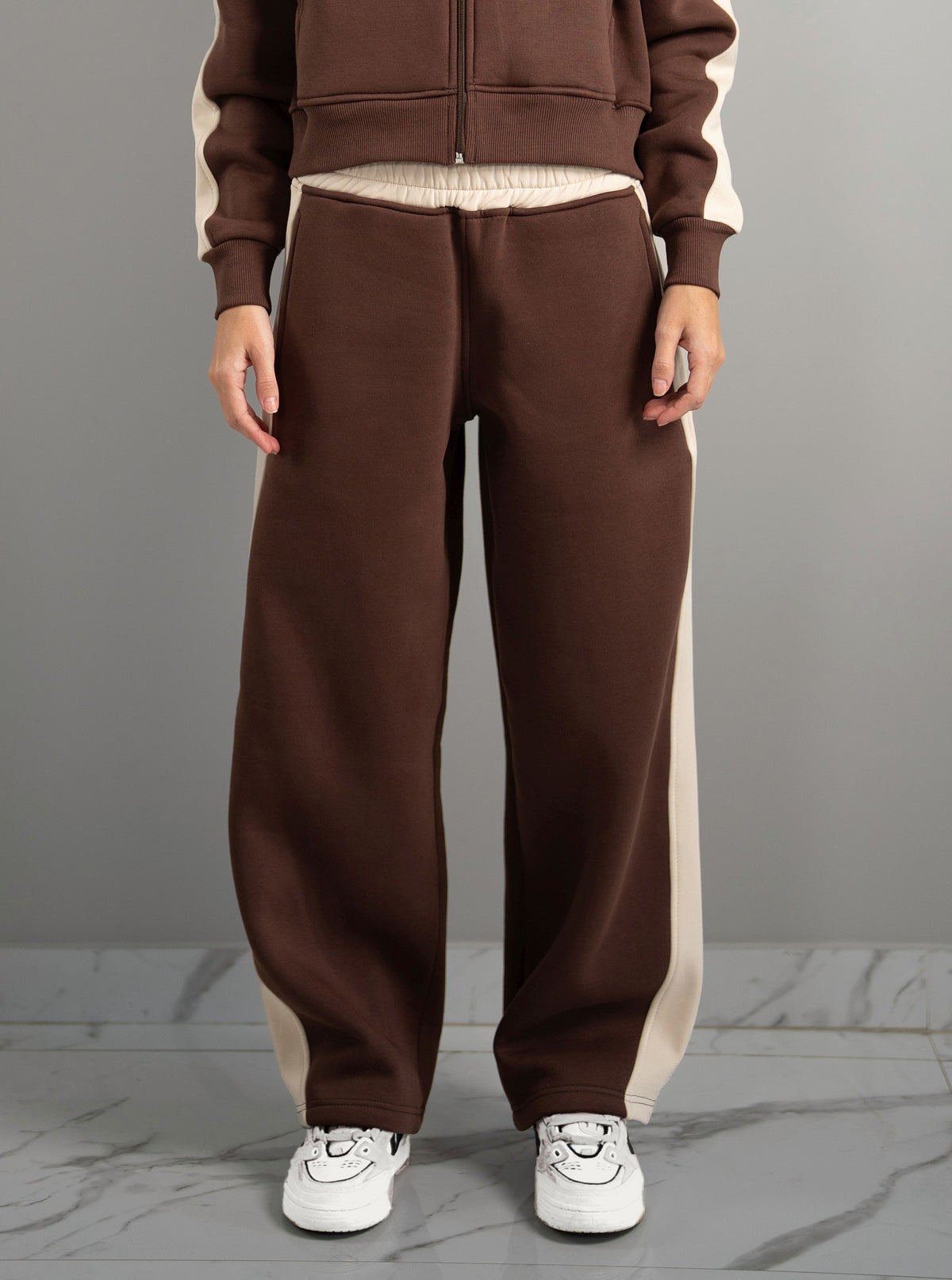 Fluff color block sweats