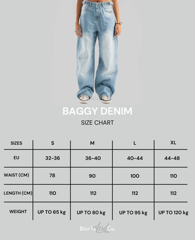 BAGGY DENIM IN ICE BLUE