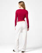 Cotton Shaping Long Sleeve Top